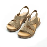 صندل نسائي كاجوال مريح بكعب مسطح من بوينت ون_17-20...