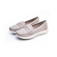 حذاء نسائي لوفر عريض كاجوال سهل الارتداء مريح من ا...