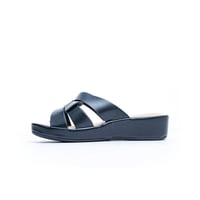 نعل سادة نسائي سهل الارتداء بمقدّمة مفتوحة وكعب بل...