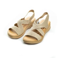 صندل نسائي كاجوال مريح بكعب مسطح من بوينت ون_17-20...