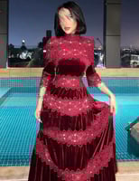 فستان مخمل0367