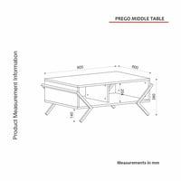 بكج طاولة تلفزيون وطاولة قهوة وركن للقهوة Prego