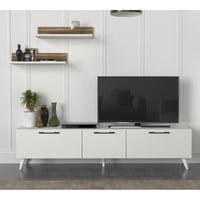 طاوله تلفزيون Mareat ابيض بني