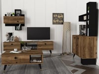 بكج طاولة تلفزيون وطاولة قهوة وركن القهوة Serenze