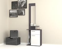 مدخل بمرايه لون ابيض و رمادي موديل Lost