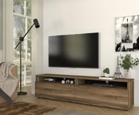 طاولة تلفزيون (صناعة تركية) موديل Rastone Walnut -...