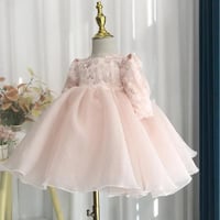 فستان بناتي فخم باكمام حايرة