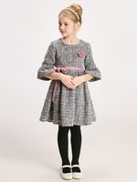 فستان بناتي رمادي هادى