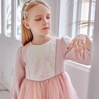 فستان بناتي وردي هادى