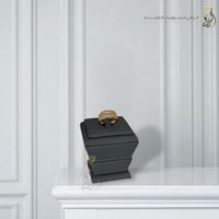 خاتم عريض مرصع بزركون فاخر