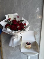 باقة السعادة مع كيكة جاناش