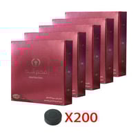 5 علب فحم شذا احمر 40 قرص