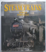 Steam Trains . قطارات البخار . غلاف مقوى من الحجم...