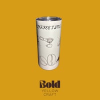 كوب حبوب القهوة