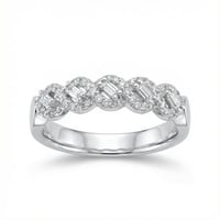 خاتم ذهب أبيض والماس