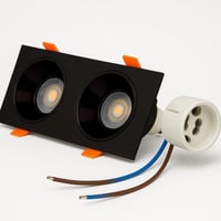 فريم متحرك مانع توهج ثنائي ( أسود + أسود لامع ) +...