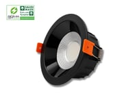 كشاف داون لايت 15 وات مانع للتوهج | أسود + أسود