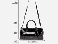 شنطة يد سي اتش جلد أسود