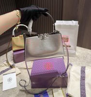 شنطة يد توري بورش ميني فضي