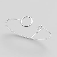 إغلاق عصري: سوار فضي بأناقة حرفT (فضة إسترليني 925...