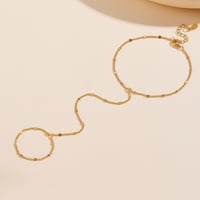 سوار يد متصل (فضة إسترليني 925 مطلي ذهب)