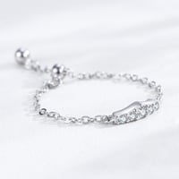 خاتم سلسلة قابل للتعديل من الفضة الإسترلينية بحجر...