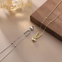 قلادة قلب (ذهب وفضة) (فضة إسترليني S925)