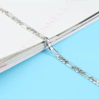 خلخال سلسلة فيغارو فضة (بلونين فضي وذهبي) (فضة إست...