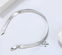 سوار هيرنجبون فلات مرن (فضة إسترليني S925)