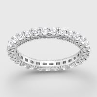 خاتم كلاسيكي من الفضة مرصع بالزركون مقاس 3.0 مم (ف...