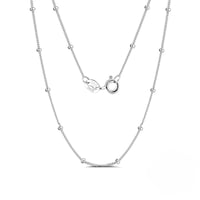 سلسلة فضية بكرات (فضة إسترليني S925)