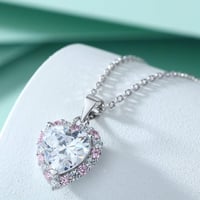 طقم القلوب الوردية الراقية (فضة إسترليني 925)