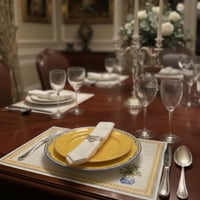 6 قاعدات صحن بلاستيك مقاوم للماء