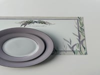 لافندر ٦ قاعدات صحن بلاستيك ضد الماء مع مناديل ورق...