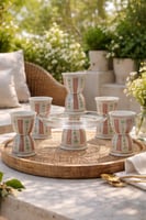 شمعدانات شعبيه طقم اربع قطع ( ٢ شمعدان حجم صغير /...