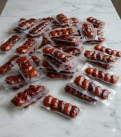 بكج تمر خلاص مغلف 5 تمرات - 9 كرتون + كرتون هدية