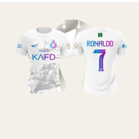 طقم نادي النصر السعودي الأبيض 2024-2025 | تصميم رس...