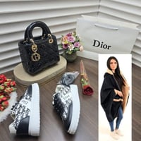 طقم نسائي شتوي فاخر مع شنطة وحذاء وشال فرو