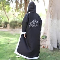 فروة ولادي لون اسود مبطنة بفرو ناعم ومريح مثالي لل...