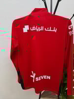 طقم سويتر تمارين نادي الهلال الجديد 2026 لون احمر