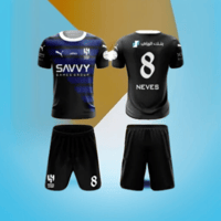 طقم الهلال اللاعبين الاسود 23-24