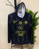 بلوفر شتوي نادي الاتحاد أسود مخطط 2025 بجودة عالية...