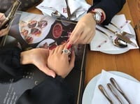 خاتم نسائي فضة فاخر منقوش بالاسم حسب الطلب تصميم أ...