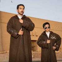 فروه رجالي شتوية لون بني جوخ