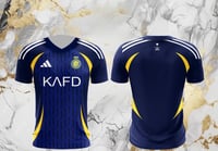 طقم وتييشرت نادي النصر الون الكحلي الجديد 2025