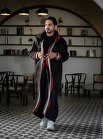 فروه شتويه رجالية بنقشة السدو البدوية المتألقة