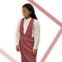 بلوزه مدرسية بأكمام أزارير