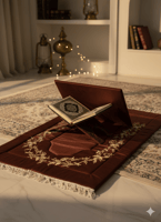 طقم شرشف صلاة برقندي