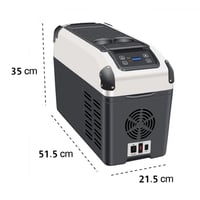 ثلاجة سيارة فريزر دي سي كول - 12 لتر