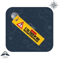 تعليقة تطريز للمفاتيح والدراجات